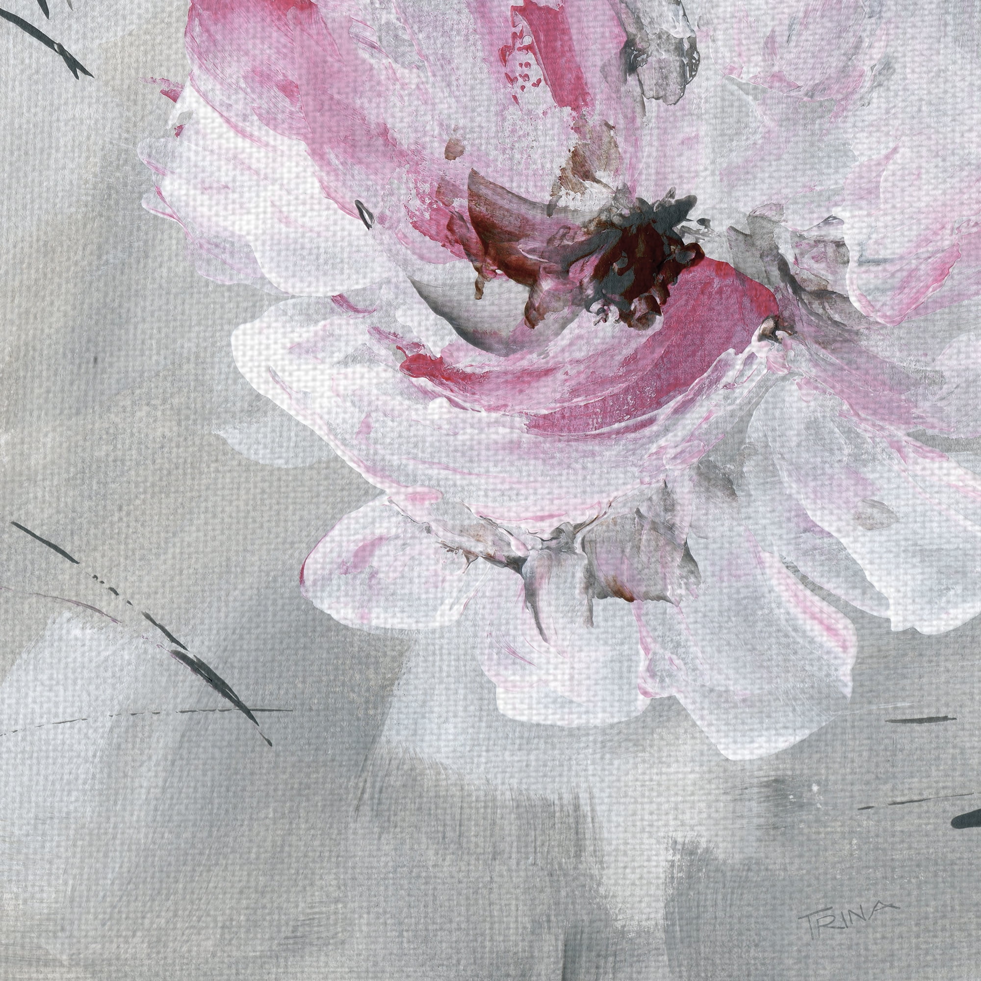 Masterpiece Art Gallery Blush Bloom I By Katrina Craven Canvas Art Print 35" x 35"