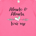 thumbnail image 4 of Inktastic Abuelo and Abuela Love Me Heart Grandchild Boys or Girls Baby T-Shirt, 4 of 5