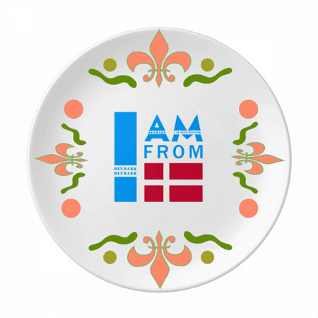 

I Am From Denmark Art Deco Fashion Flower Ceramics Plate Tableware Dinner Dish