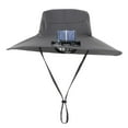 thumbnail image 5 of Milageto Cooling Fan Hats Adjustable 3 Speeds Sun Hat for Men and Women Travel Summer dark gray, 5 of 8