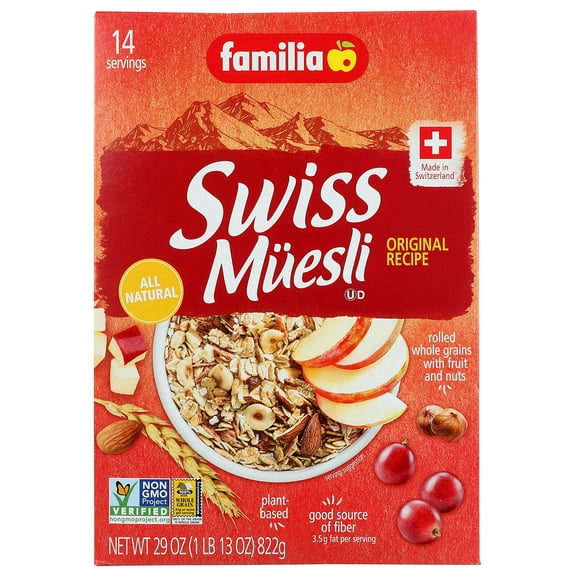 Familia Swiss Muesli Cereal, Original Recipe, 29 Ounce (Pack of 6)