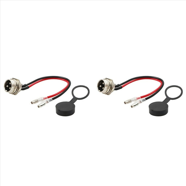 2X Puerto de Carga para Scooter Eléctrico Cable de Carga Puerto de Carga Piezas de Repuesto para Scooter