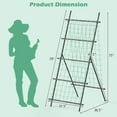 thumbnail image 3 of Costway 74" Garden Cucumber Trellis for Plant Climbing with PE-Coated Frame, Trellis Net, 3 of 10