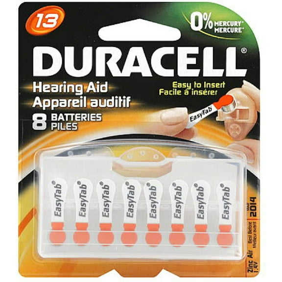 Duracell Hearing Aid Batteries [13] 8 ea (Pack of 4)
