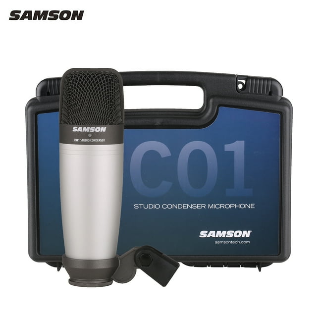SAMSON C01 Micrófono XLR de condensador cardioide de diafragma grande Micrófono de estudio