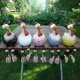 thumbnail image 4 of Gallina decorativa para jardín, divertidas estatuas de jardín para decoración de jardín de hadas al aire libre, divertidas esculturas de figuras de animales con forma de gallina y pollo de, 4 of 5