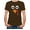 Brown, variant on Tstars Turkey Face Shirt Funny Thanksgiving TShirt for Men Medium Black