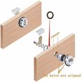 thumbnail image 5 of 3 Digit Password Combination Locks ,30mm Zinc Alloy Cam Cabinet Code Lock for Security Drawer Mailbox Cabinet Tool Box Glass Cabinet Safe Locker, 5 of 5
