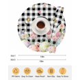 thumbnail image 6 of 15 Inch Round Placemats Set of 6, Easter Non Slip Heat Insulation PP Table Mats, Spring Bunny Feet Flowers Eggs Black Buffalo Plaid Washable Place Mats for Kitchen Dining Party Table Decor, 6 of 7