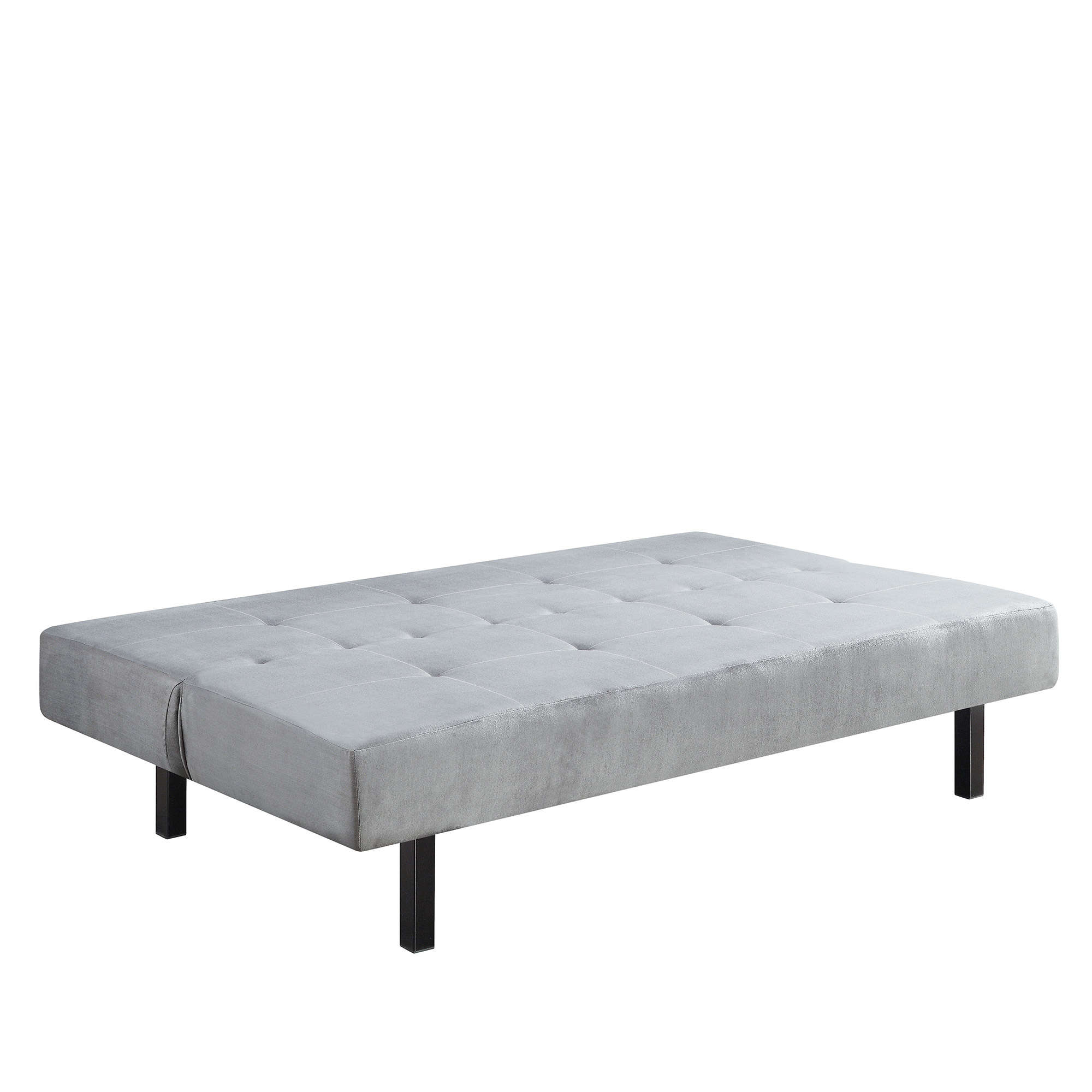 Mainstays 68? 3-Position Tufted Futon, Gray - image 5 of 6