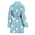 thumbnail image 2 of Milk Bottle Cartoon Pattern Women Bathrobe One Size Univeral Fits, Cartoon Film Cute Funny Fashion Lightweight Plush Fleece Long Robe For Women, 2 of 3