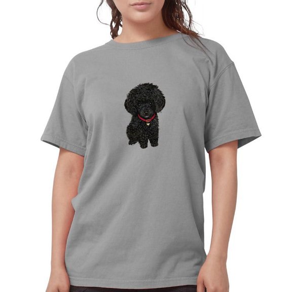 CafePress - Black Poodle Puppy Womens Comfort Colors Shirt - Womens Comfort Colors® Shirt