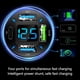 thumbnail image 4 of Cargador de coche 4 en 1 de carga súper rápida con USB 2.4A y QC 3.0 (voltímetro y luces LED), carga rápida universal para enchufe de encendedor de coche de 12-24 V, compatible con iPhone 14 13 12, 4 of 7