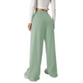 thumbnail image 4 of CAIVO Girl's Bowknot Baggy Sweatpants Lightweight Straight Leg Athletic Pants With Pockets Soft Solid Color Trousers Slacks, 4 of 7