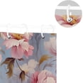 thumbnail image 5 of FREEAMG Pink Flower Shower Curtain for Bathroom, Decorative Bath Bathroom Accessories with 12 Pack Hooks for Home Hotels, 60 X 72 in, 5 of 6