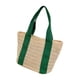 thumbnail image 4 of Bolso tejido a mano Bag de mujeres Mujer dama trabaja trabajo playa gran capacidad de mango de viaje elegante bolso de hombro rústico hecho a mano Verde, 4 of 8