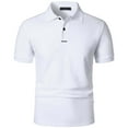 thumbnail image 3 of Men's Polo Shirt Summer All-match Short Sleeve Button Shirt Sports Casual Lapel T-Shirt Outdoor Golf, 3 of 5