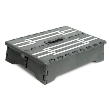BodyHealt Portable Folding Riser Step Stool - Black - Exact Color