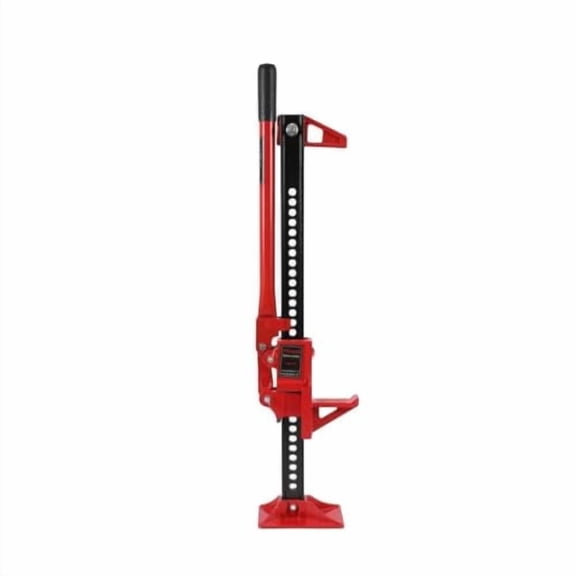 Red 3 Ton / 6000 LB High‑Lift Farm Utility Jack, Ratcheting Flat‑Head Bumper Jack for Trucks, SUV, ATV and Off‑Road 4×4 Vehicles