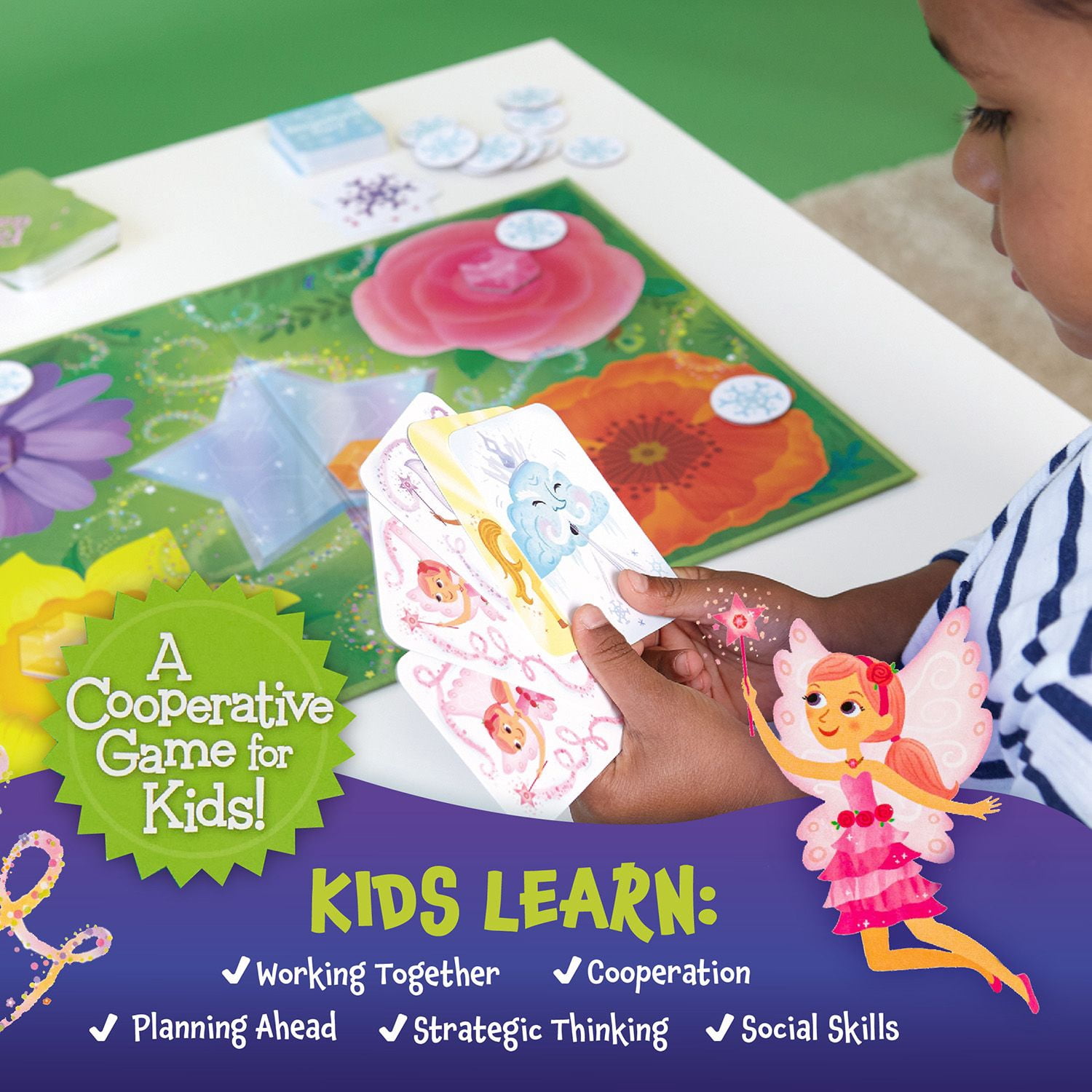 Peaceable Kingdom The Fairy Match Game, An Enchanting Board Game for 2-6 Kids Ages 5 and Up