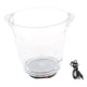 thumbnail image 1 of Cubo de hielo con luz LED de 4 l, enfriador de champán, vino y bebidas, con cable USB rojo, 1 of 9