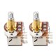 thumbnail image 1 of CRAFTHROU 2Ud Piezas De Potenciómetros De Eje Dividido Dorados Para Reemplazo En Guitarra Eléctrica Y Bajo, 1 of 6