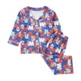 thumbnail image 1 of Gibobby Conjunto para bebé y niño Camiseta de forro polar cálido con estampado de animados de manga larga para niños y niñas(Morado,5-6 Años), 1 of 5