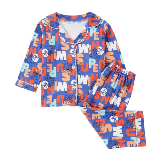 Gibobby Conjunto para bebé y niño Camiseta de forro polar cálido con estampado de animados de manga larga para niños y niñas(Morado,5-6 Años)