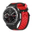 thumbnail image 1 of Two Tone Ventilated Pin Buckle Silicone Watch Strap Quality Material Breathable Adjustable Connector Universal For Watches, 1 of 3
