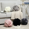 thumbnail image 4 of Knot Pillow Throw Pillows Ball Round Cute Throw Pillows Home Decor Cushion Decorative Aesthetic Spandex,Black 8inch, 4 of 12