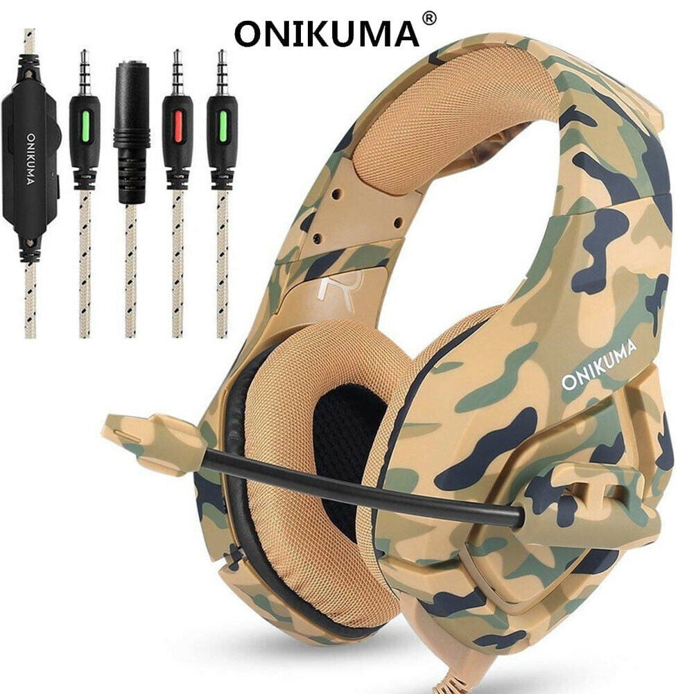 Onikuma K1 Gaming Headset Mic Headphones For Pc Ps4 Slim Pro Xbox One X S 360 Yellow Walmart Com