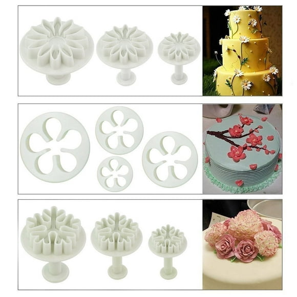 Cake Decration Tool Kit Pastry Cookie Fondant Plunger Cutters Sugar Craft DIY Baking Moulds