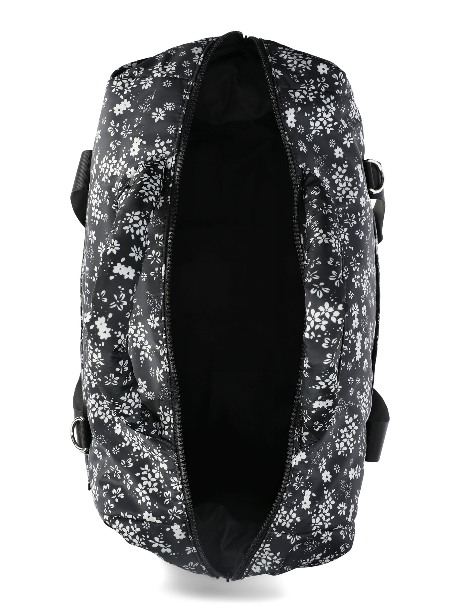 No Boundaries Women's Weekender Bag, Black Floral