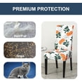thumbnail image 5 of Pattern Dining Chair Covers Set of 4 Stretchable for Dining Room Parsons Chair Cover Fruits and Leaves Pattern for Chair Slipcovers for Dining Room,Hotel,Living Room,Kitchen, 5 of 6