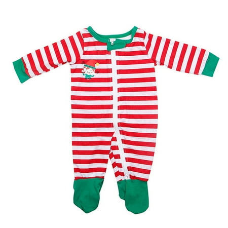 

Parent-child Warm Christmas Set Printed Home Wear Pajamas Two-piece Bady Set