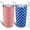 Bright Flag,Star,Stripe,Modern, variant on 2 Pieces Valentine''s Day Gift for Women Pink Heart Tumbler Cups for Girlfriend Wife Anniversary 20 oz Stainless Steel Double Wall Insulated Coffee Mug Water Bottle with Lid Straw and Brush