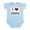 Sky Blue, variant on CafePress - I Love POPO Infant Bodysuit - Baby Light Bodysuit, Size Newborn - 24 Months