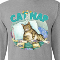 thumbnail image 4 of Inktastic Cat Nap Cute Sleeping Cat Long Sleeve T-Shirt, 4 of 5
