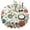 Pioneer Flower Floral-1, variant on Pioneer Flower Floral Print Pattern Round Tablecloth 60"x60",Wrinkle Wipeable Table Cloth for Kitchen Dining Room Picnic Patio Party