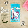 thumbnail image 5 of Franco Sanrio Hello Kitty Super Soft Lightweight 100% Recycled Bath/Pool/Beach Towel Made from Recycled Plastic Bottles, 58 in x 28 in, (100% Official Licensed Sanrio Product), 5 of 6