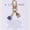 Blue E7982 Golden Door Buckle + B3546 + B2966, variant on 1PC Mini Rose Flower Keychain Romantic Alloy Key Chain Ring Bag Backpack Charm Earbud Case Accessories Valentine's Day Women daily uses Gift