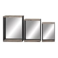 thumbnail image 5 of DecMode 24", 28", 32"H Beige Wall Mirror, Set of 3, 5 of 8