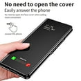 thumbnail image 5 of Dteck Flip Mirror Case for Samsung Galaxy Z Fold 6, Luxury Leather Case Shockproof Kickstand Cover for Galaxy Z Fold 6 5G,Black, 5 of 7