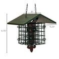 thumbnail image 7 of JCs Wildlife Fleur de Lis Suet Feeder with Eco-Friendly Poly Lumber Roof - Holds 2 Seed or Suet Cakes, 7 of 7