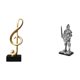 thumbnail image 1 of Escultura De Caballero Con Notas Musicales En Resina. Adorno Creativo De Mesa. Figura Decorativa Para Escritorio, Chimenea, Entrada, Estantería, Oficina O Como Regalo De Inauguración., 1 of 8
