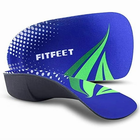 WEEKS 3/4 Arch Support Insoles for Men and Women, Plantar Fasciitis Insoles, Orthotic Inserts for Flat Feet Over-Pronation, Rigid High Arch Support Shoe Insoles for Heel Spurs Foot Pain Relief, XL