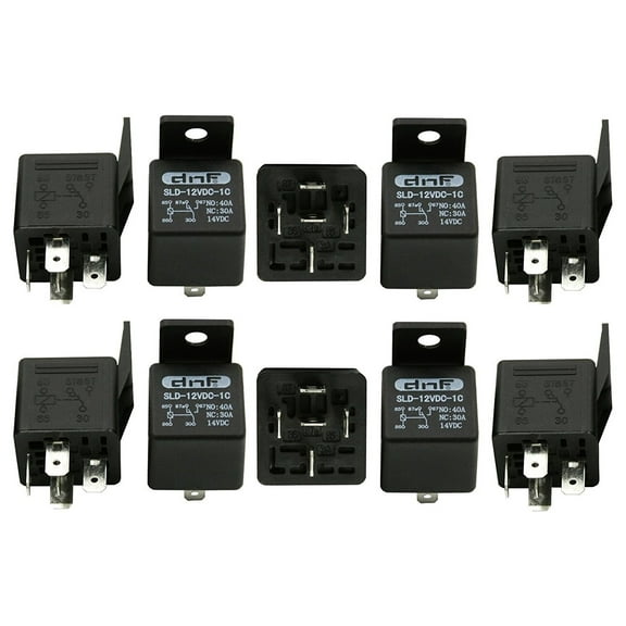 10 PACK 30/40 AMP INDUSTRIAL 12V BOSCH STYLE SPDT S RELAY AUTOMOTIVE
