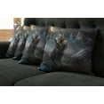 thumbnail image 2 of Ambesonne Fantasy Throw Pillow Cover 4 Pack, Medieval Dwarf Knight, 24", Multicolor, 2 of 6