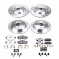 thumbnail image 3 of PowerStop Front and Rear Z26 Street Warrior Carbon-Fiber Ceramic Brake Pad and Drilled and Slotted Rotor Kit Fits: INFINITI Select Models K8061-26, 3 of 9