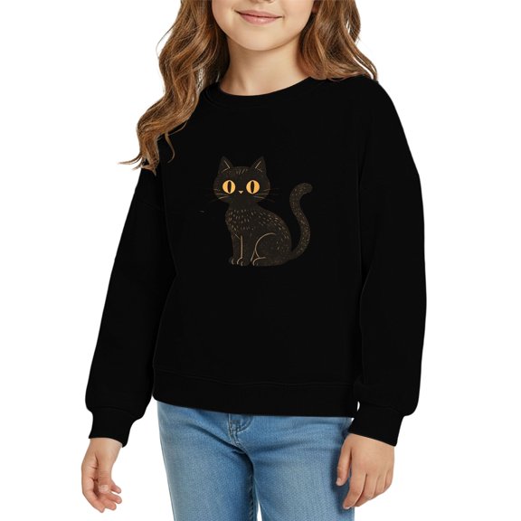 XXWXYD Crewneck Sweatshirt Kids Halloween Graphic Print Long Sleeve Pullover Hooded Cute Casual Fall Fleece Striped Autumn Fashion for Toddler Boys Girls Oversized